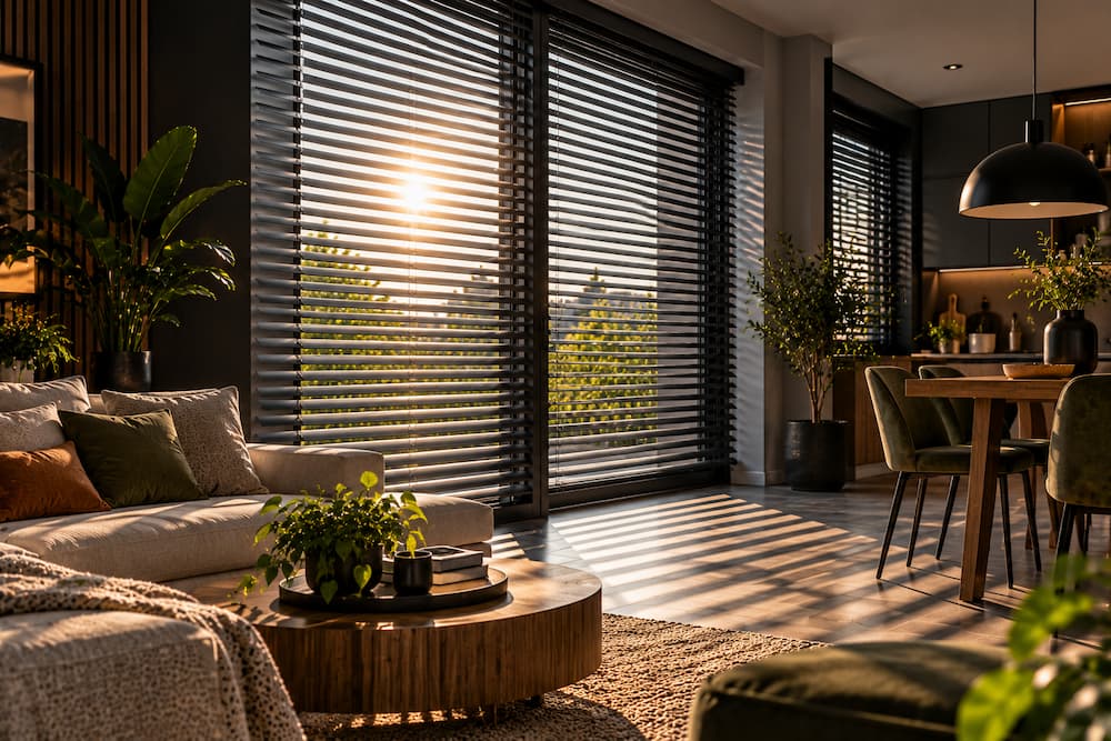 Światło pod kontrolą – aluminiowe lamele w stylowym wnętrzu